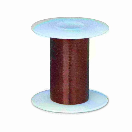 Magnet Wire, Plain Enamel Copper Wire, 43 AWG, 2 Oz, 8262' Length, 0.0024 Diameter, Brown